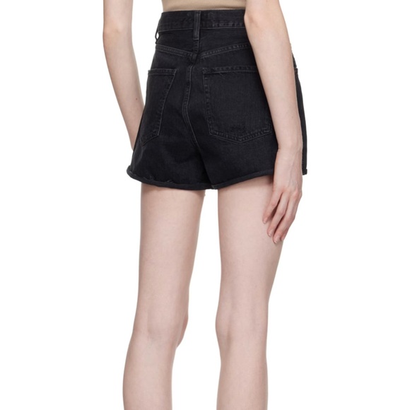 AGOLDE - Black Dee Denim Shorts - Picture 2 of 8